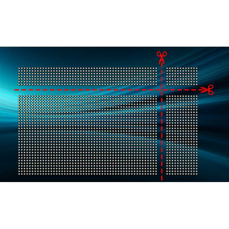 High Transparency Ultra-Thin Adhesive LED Video Wall Holographic LED Display Holographic Invisible Screen