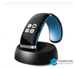 White Bluetooth Smart Watch Wristwatch , Touch Screen Sports Watch 3D Giroscope