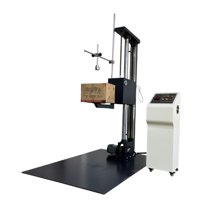 Single Wing Carton Drop Tester | Packaging Box Free Fall Impact Testing Machine for Edge, Corner and Surface Drop Test