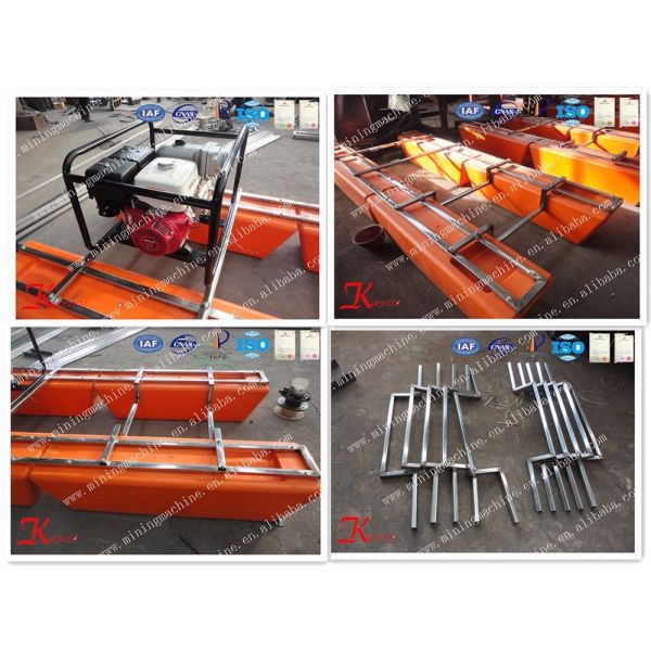 Portable Diesel Mini Dredger 33 Sqm/H 1.5m Dredging Depth For Gold Mining