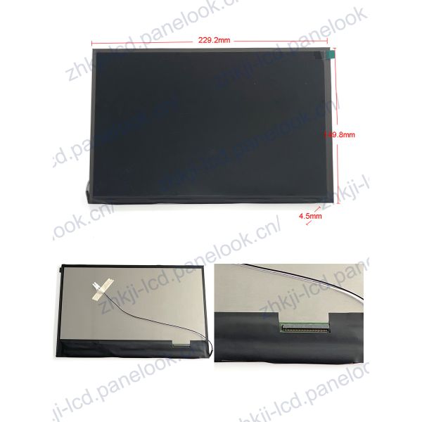 Custom 10.1 Inch Wide Temperature LCD 1920x1200 IPS 500 Nits LCD Screen LVDS Interface