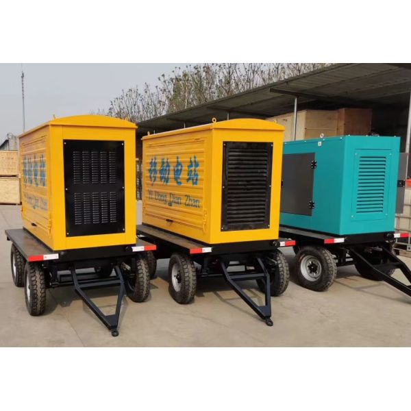 Low Noise Diesel Backup Generator Flexible Move Silent Generator Set