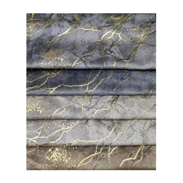 100% Polyester Knitted Foil Print Fabric Tear Resistant For Sofa Textile