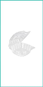 Disposable Plastic To Go Containers With Clear Lids Fancy Hinged Top Square Clamshell Food Boxes For Take Out