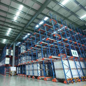 High Capacity Industrial Metal Storage Racks , Shuttle Radio Racking Customized