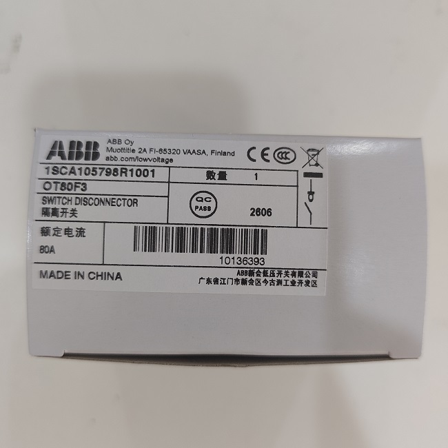 OT80F3 1SCA105798R1001 ABB Switch Disconnector