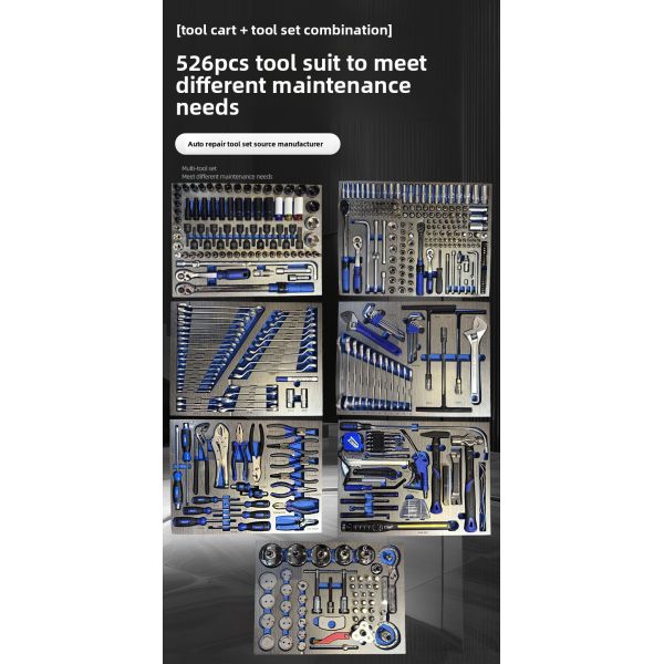 526 Auto Repair Combination Sets & Portable Mobile Tool Cabinets for 4S Dealerships Auto Repair Shops & Factories-Made in China