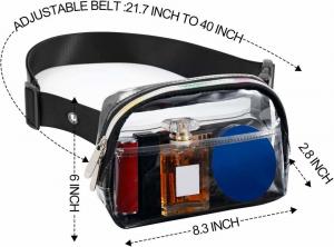 Wholesale Personalized Clear Purses Belly Fanny Pack See Through Waist Pouch Bag Transparent Women Fanny Pack Waist Bag from china suppliers