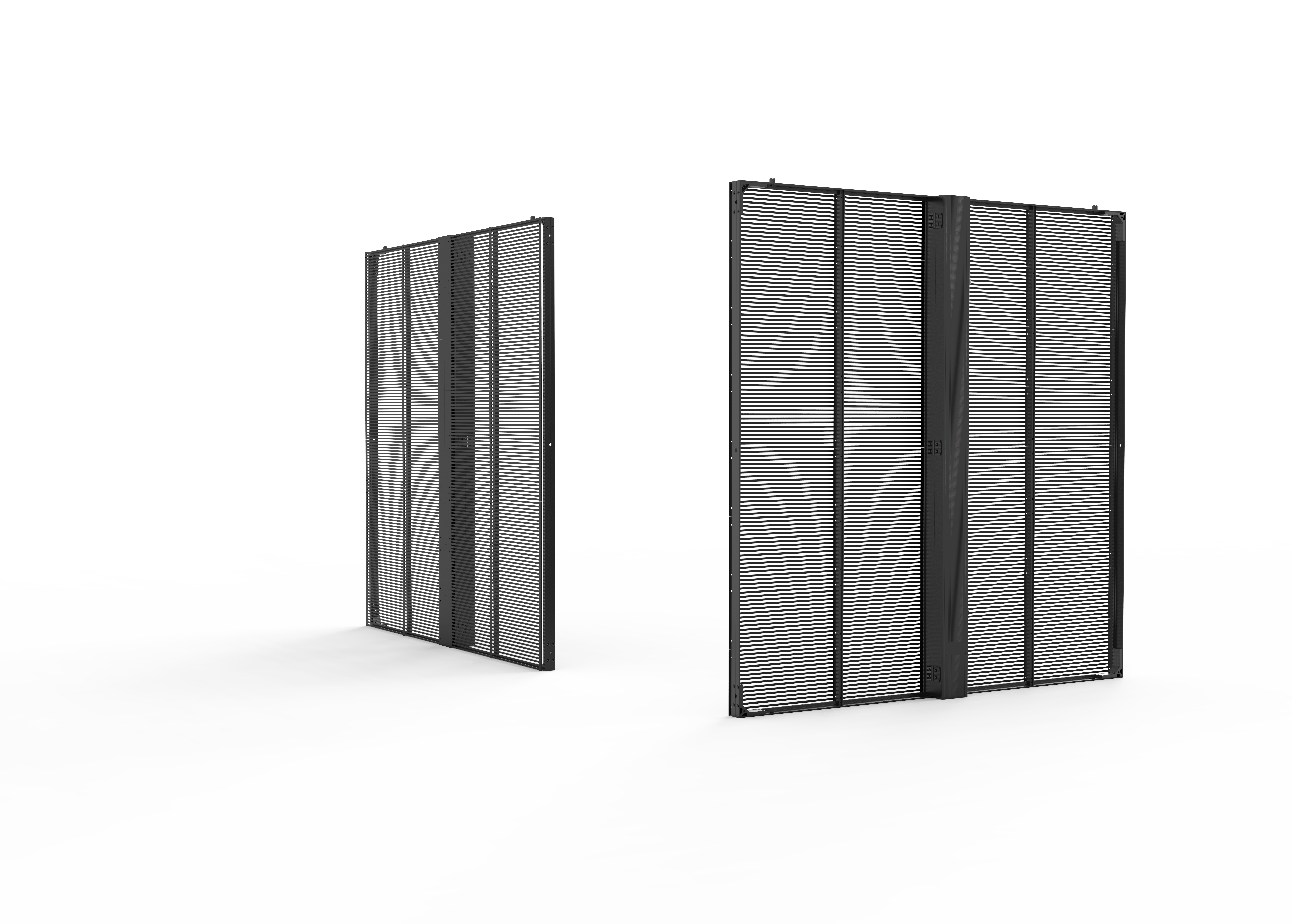 High Brightness P2.6 4000-4500cd See Through Full Color RGB Mesh Grille Large Indoor Transparent Glass LED Display Panel Screen