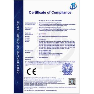 SHENZHEN  GOLDANTELL TECHNOLOGY CO.,LIMITED Certifications